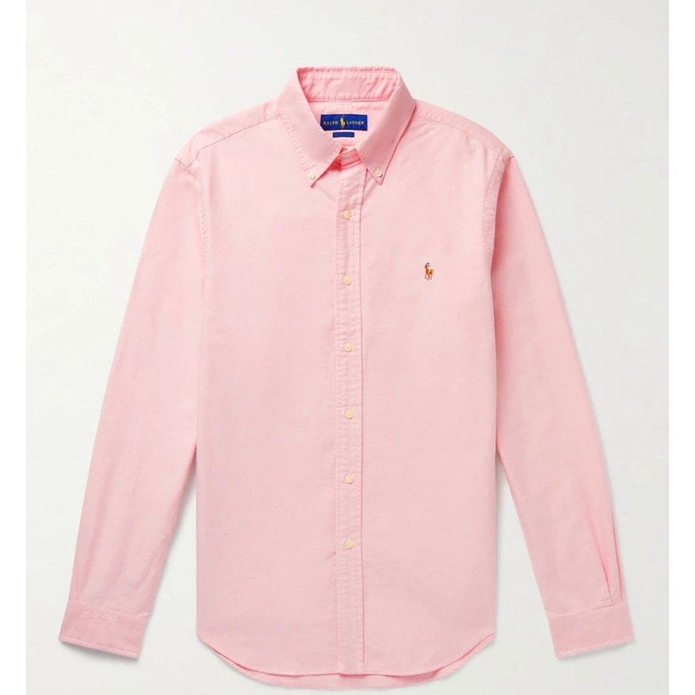 Ralph Lauren polo’s men’s oxford, hundred percent cotton.